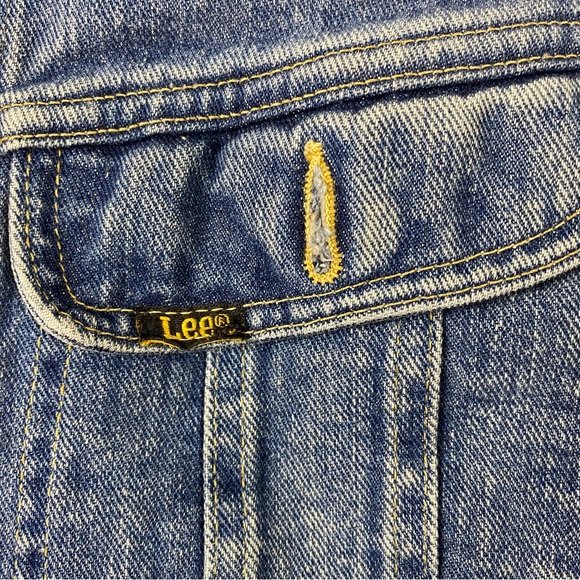 Vintage Lee Denim Jacket Made In USA Men’s Size Small- Medium - Picture 3 of 10